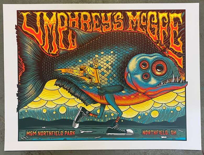 Image of Umphrey’s McGee - January 30th, 2020 - Northfield, OH - Metallic Gold Variant