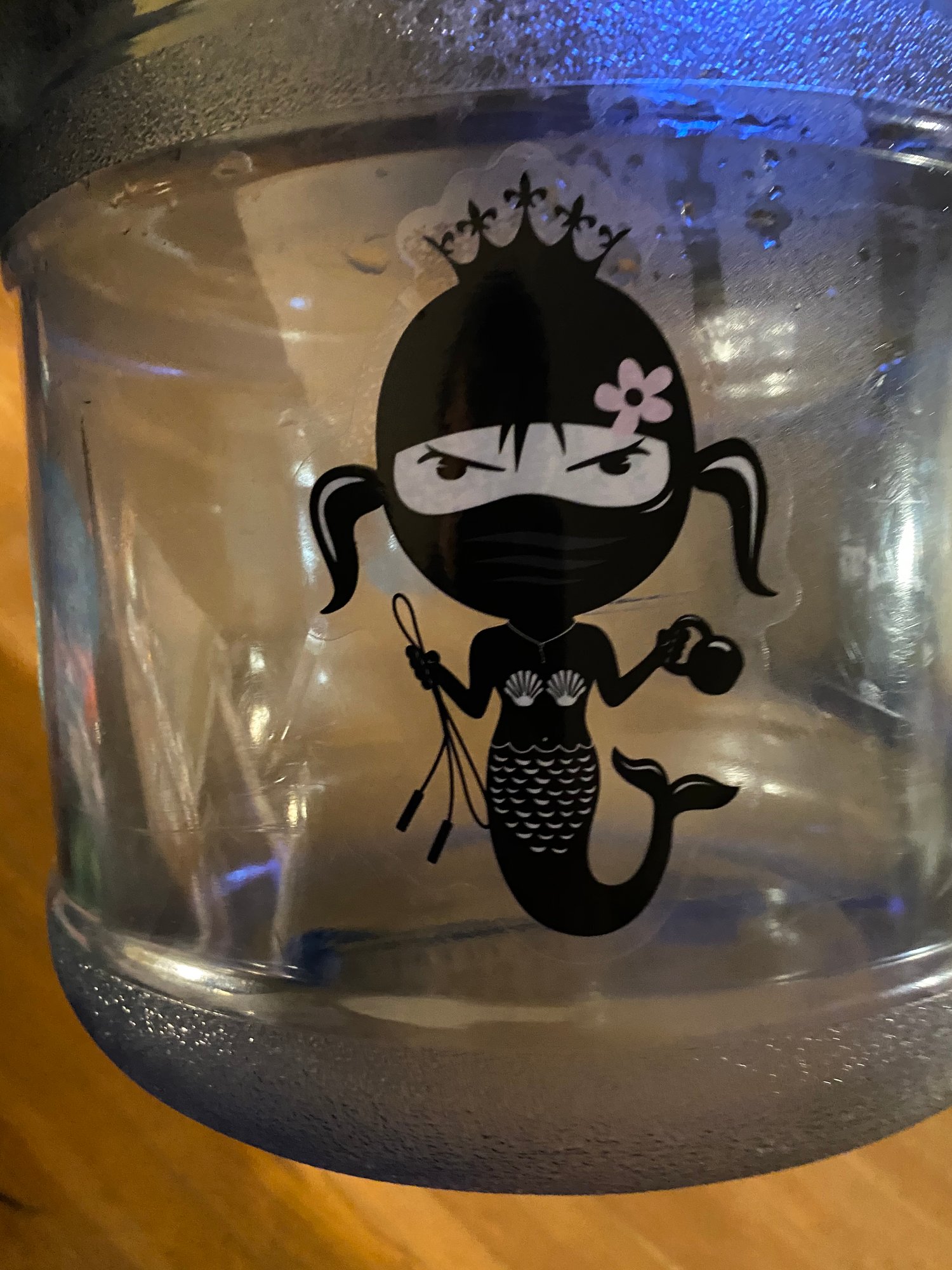Image of 5" White Mermaid with Clear background