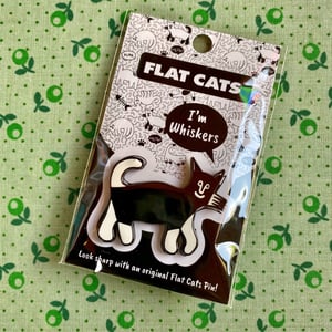 Image of Flat Cats & Flat Dogs Pins - Exclusive to the Crafty Squirrel!