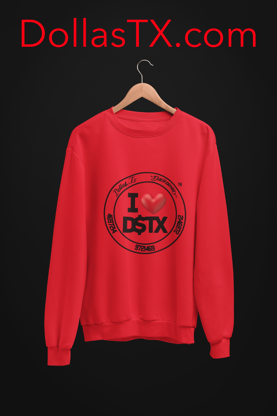 Image of I ❤️ DSTX™️ Red Crewneck 