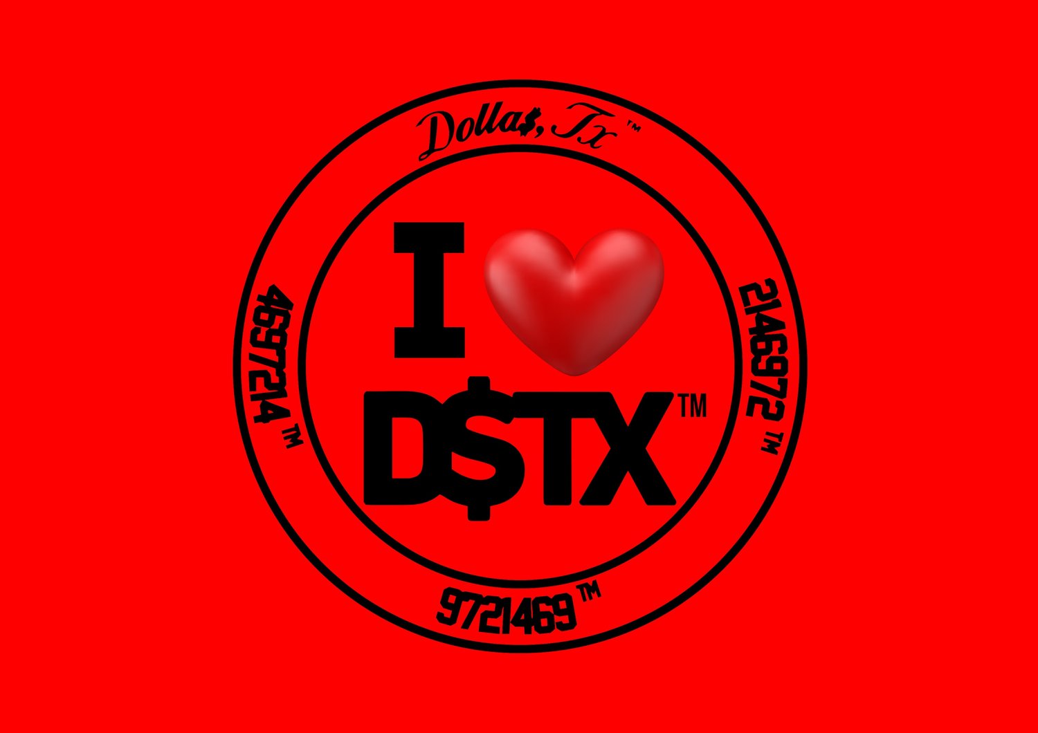 Image of I ❤️ DSTX™️ Red Crewneck 