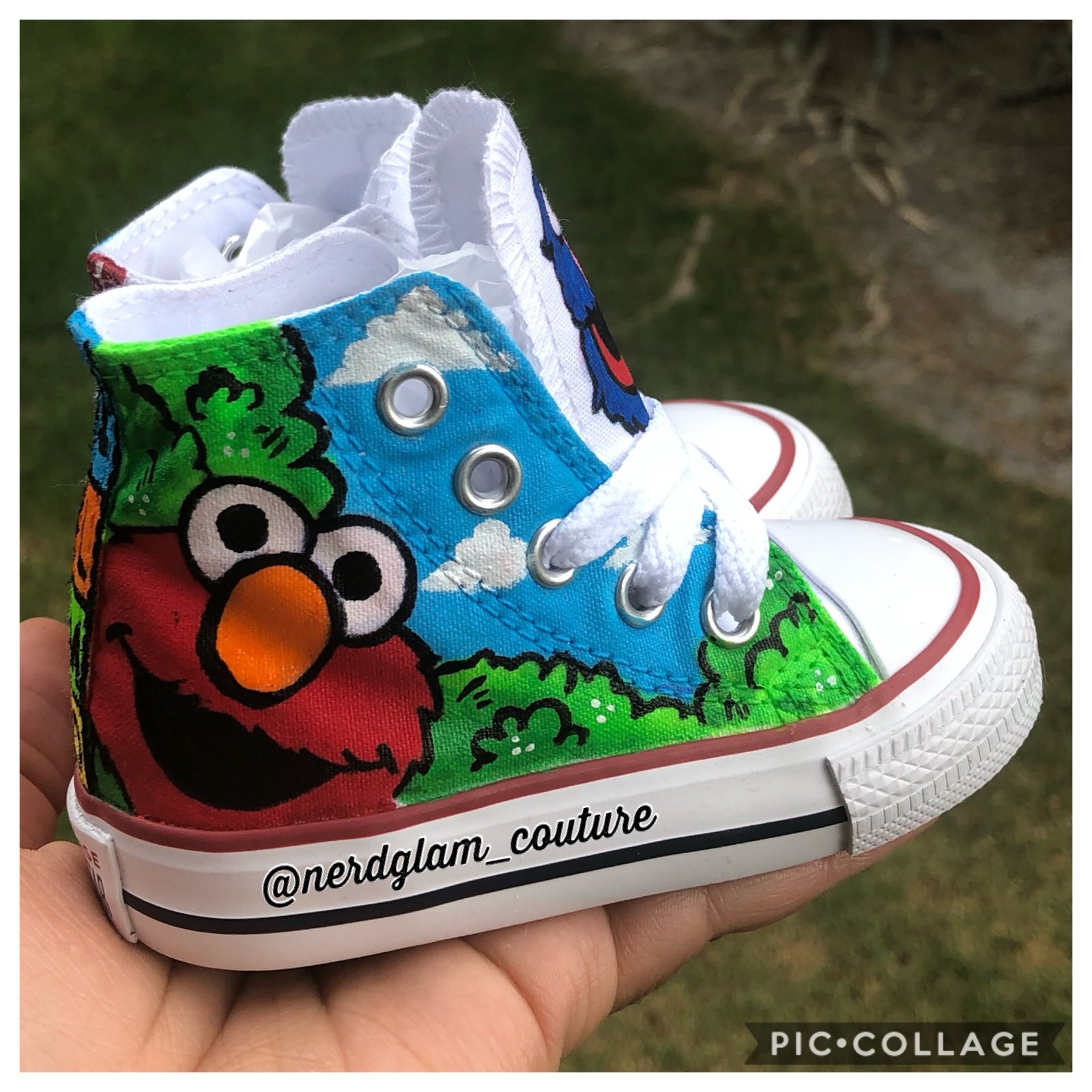 Custom Painted Sesame Street Converse 