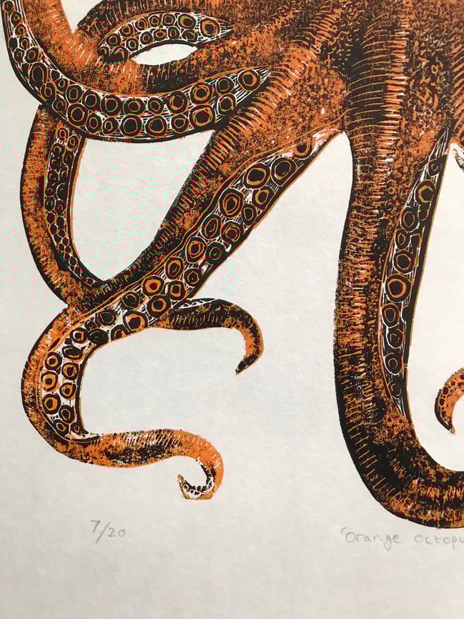 Orange Octopus (edition 7 of 20)