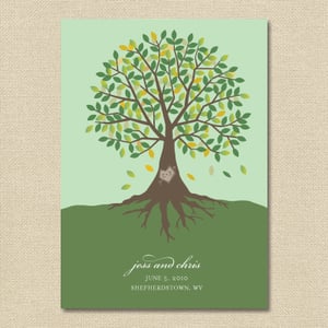 Image of {Jessie} Carved Tree Wedding Invitation