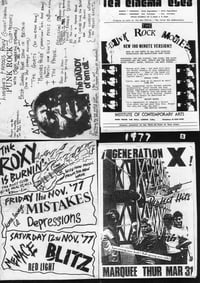Image 2 of DEFIANT POSE London Gig Flyers Vol.1 1977-97 *reprint*