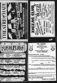 Image 4 of DEFIANT POSE London Gig Flyers Vol.1 1977-97 *reprint*
