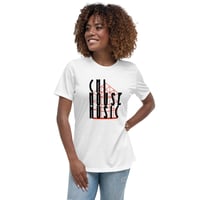 Image 4 of Women's Chi relaxed fit Tee - available in black, grey, or white