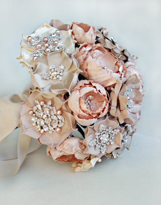 Image of Luly Blush Silk Flower Bouquet