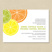 Image of {Emma} Citrus Wedding Invitation
