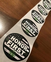 Image 2 of HONOR FIRST ~ GREEN LINE DECAL
