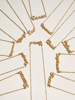 Image of Birth Sign Necklaces 