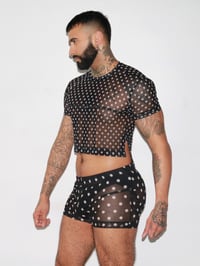 Image 3 of THE POLKA- D CROP TOP