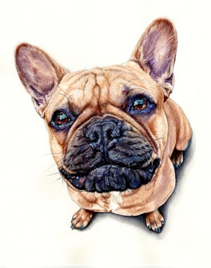 Image of Custom 9"x12" Detailed Watercolor Portrait