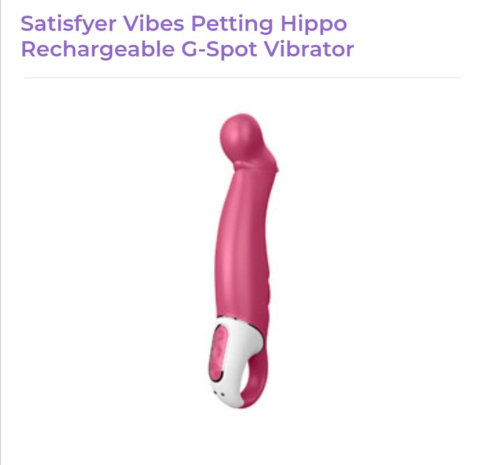 Image of Satisfyer Vibes Petting Hippo Rechargeable G-Spot Vibrator