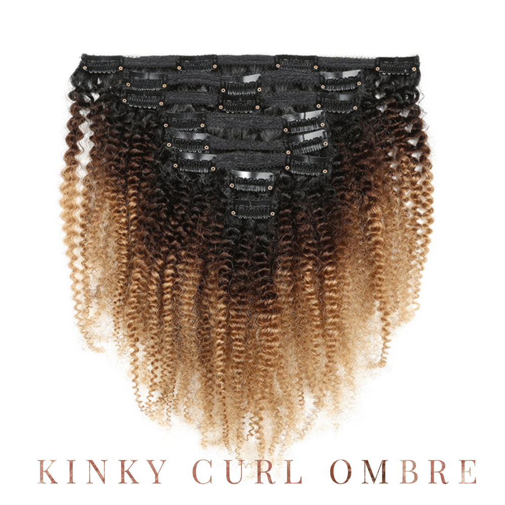 Image of Kinky Curl Ombre Clip Ins and Bundles