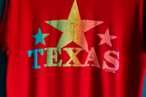 Image of Vintage 1989 Texas State "Stars" Shirt