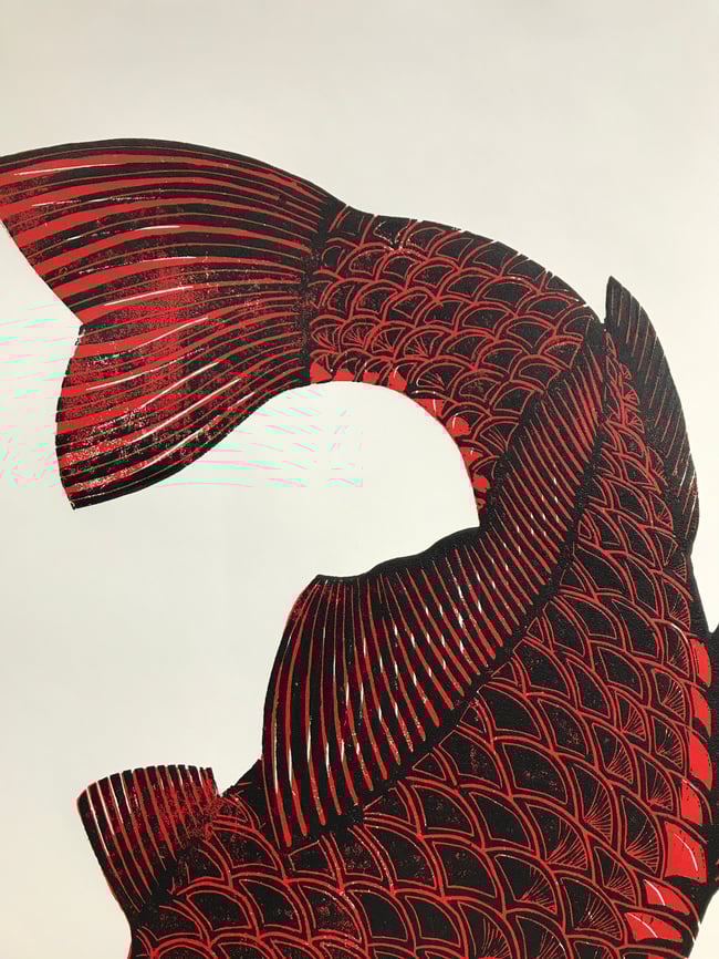 Red Koi (left facing)