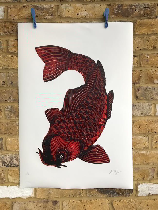 Red Koi (left facing)