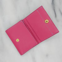 Image 3 of TRIFOLD Wallet with Snap – PINK & BLUE
