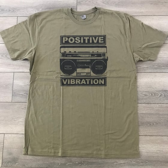 Image of Positive Vibration Radio Olive Green Shirt