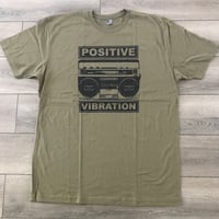 Positive Vibration Radio Olive Green Shirt