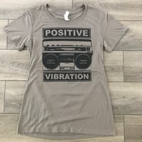Positive Vibration Radio Womens Tee Warm Grey