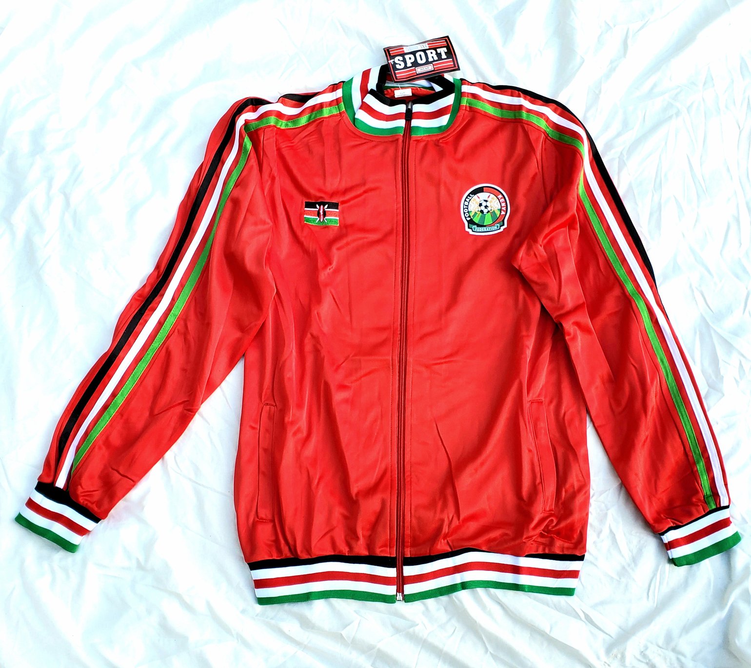 Image of Kenya track jacket Red