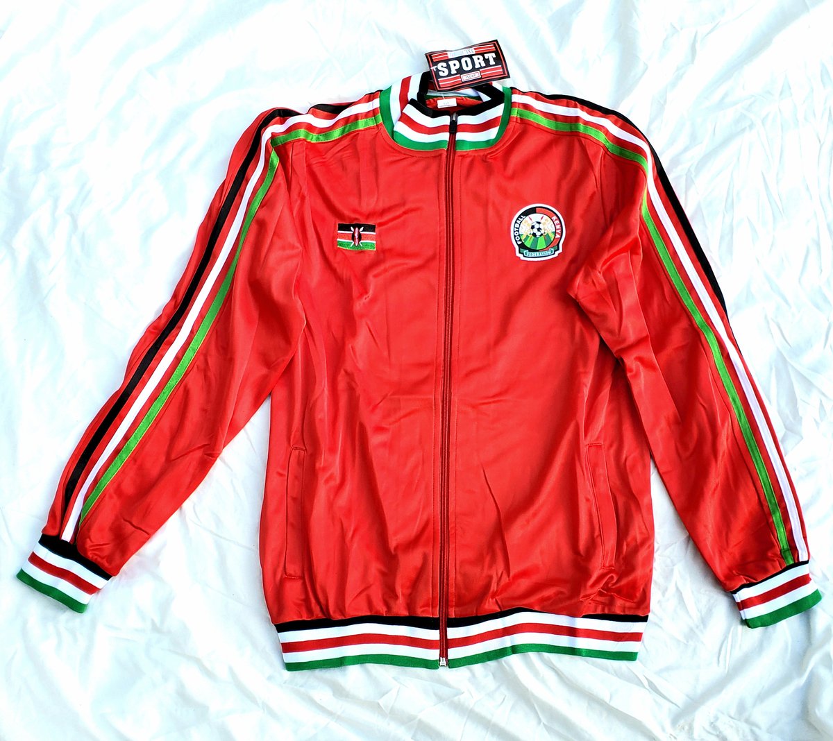 Kenya track jacket Red 254skillswear