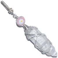 Image 1 of Fairy Castle Quartz Crystal Handmade Sterling Silver Pendant