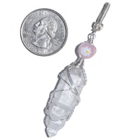 Image 3 of Fairy Castle Quartz Crystal Handmade Sterling Silver Pendant