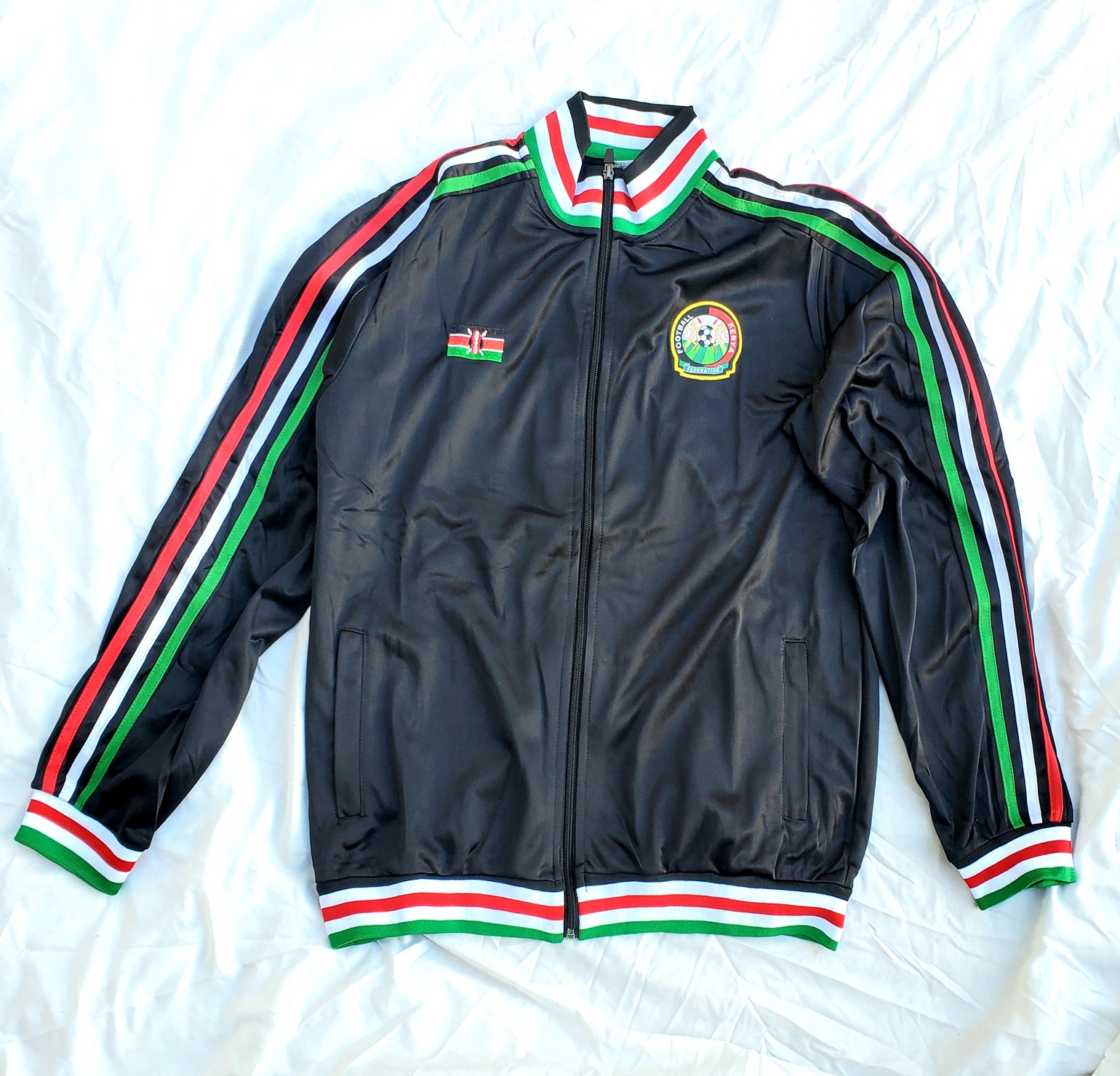 Image of Kenyan track jacket black