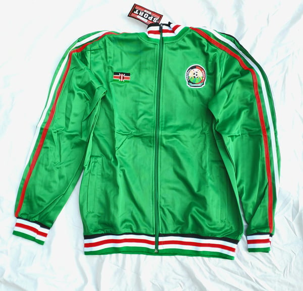 Image of Kenyan track jacket green