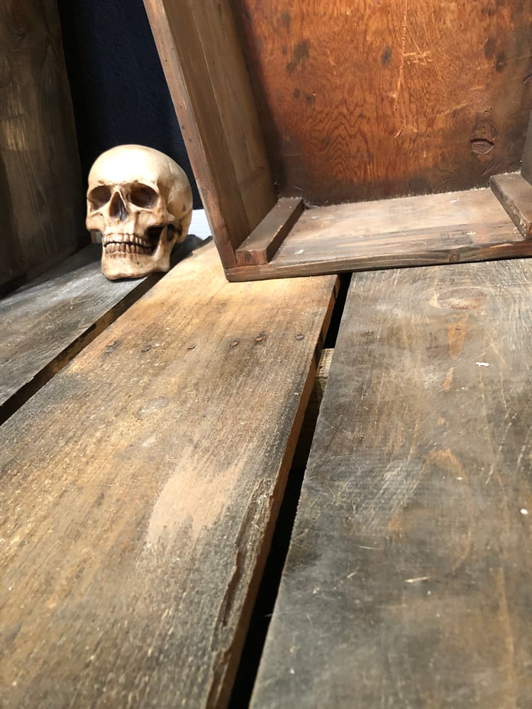 Image of Three Coffins w/ Attached Platform