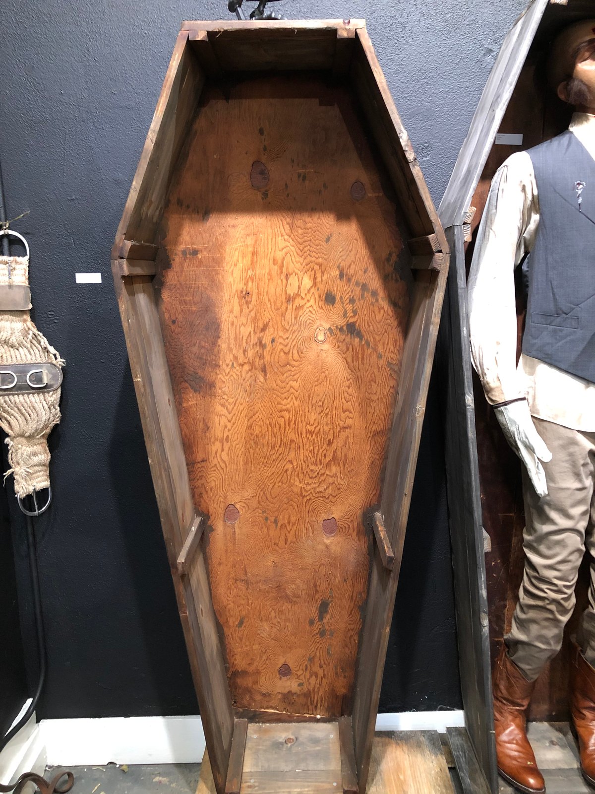 Image of Three Coffins w/ Attached Platform
