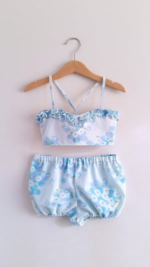 Image of Bluebell Sunsuit - OOAK 3/4T
