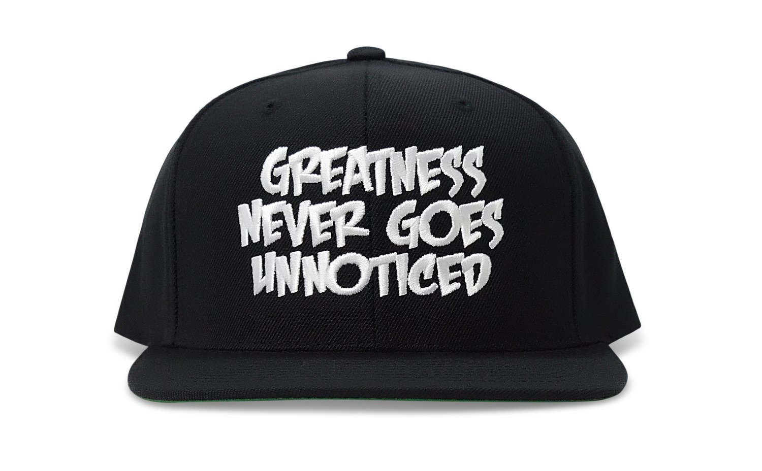 Image of Greatness Never Goes Unnoticed (BLACK/WHITE) - SNAPBACK