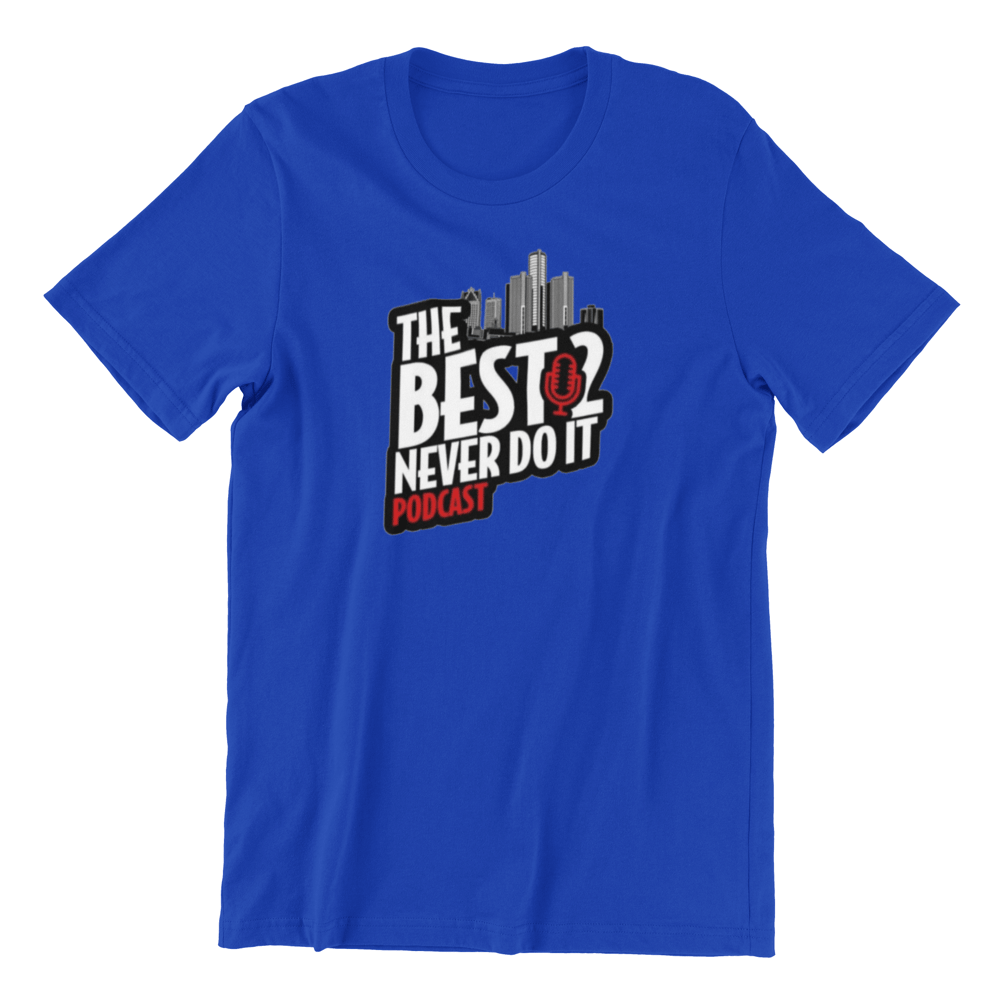 Image of The Best 2 Never Do It Logo Shirt - Blue