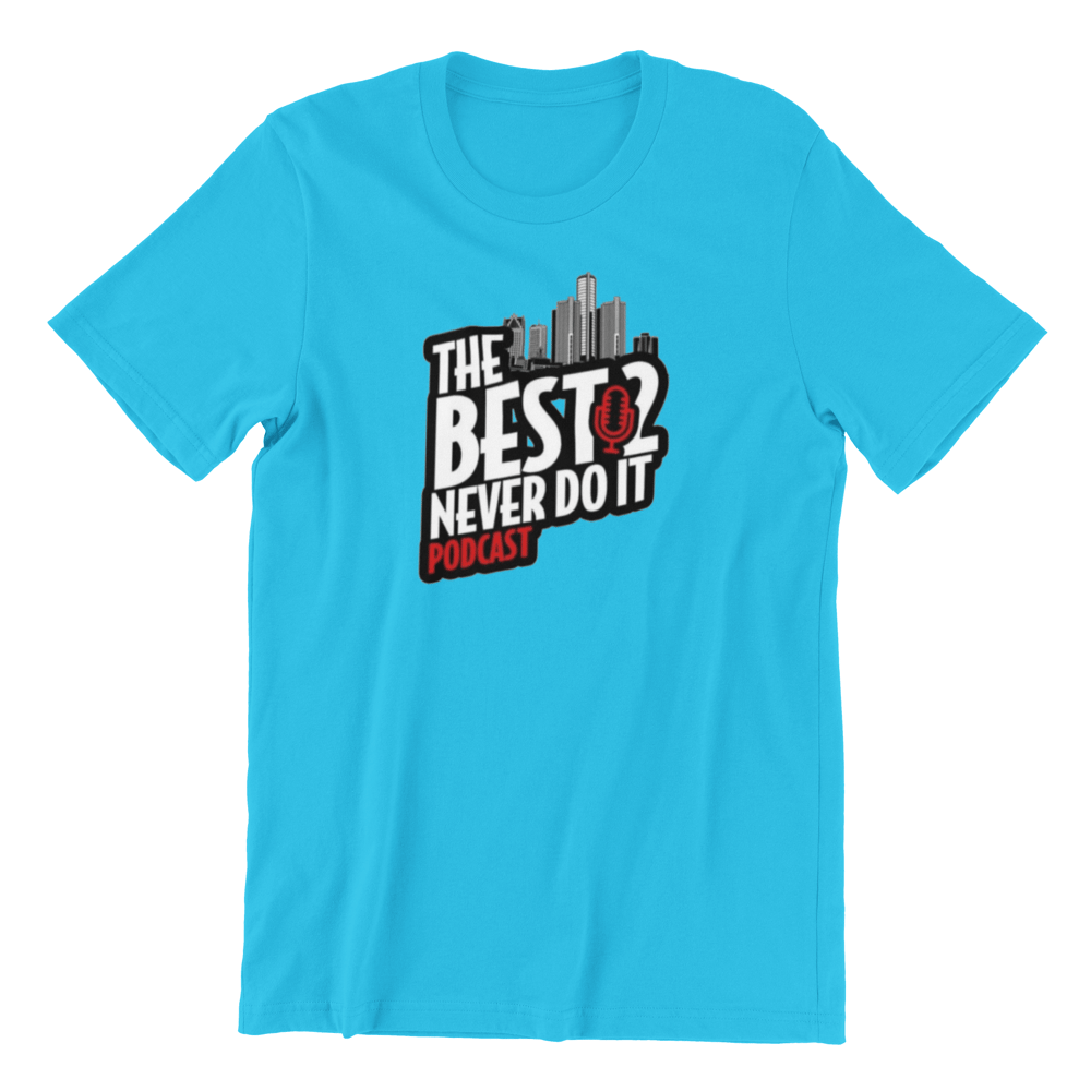 Image of The Best 2 Never Do It Logo Shirt  - Light Blue