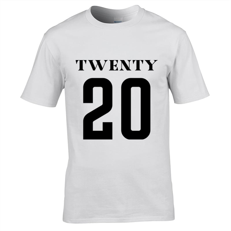 Image of Universe Twenty 20 Print T-Shirt White