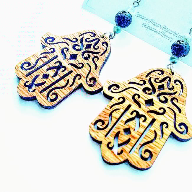 Hamza Essential Oil Diffuser Earrings