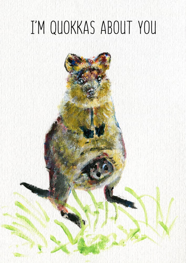 Image of Quokka Pun Postcard ~ Valentines Card