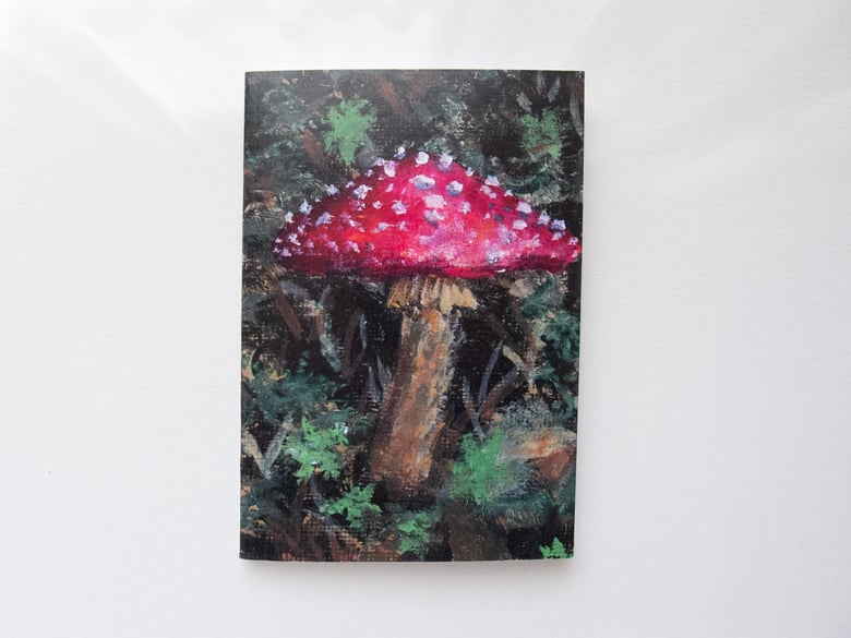 Image of Mushroom Notebook ~ Recycled Paper Notebook 
