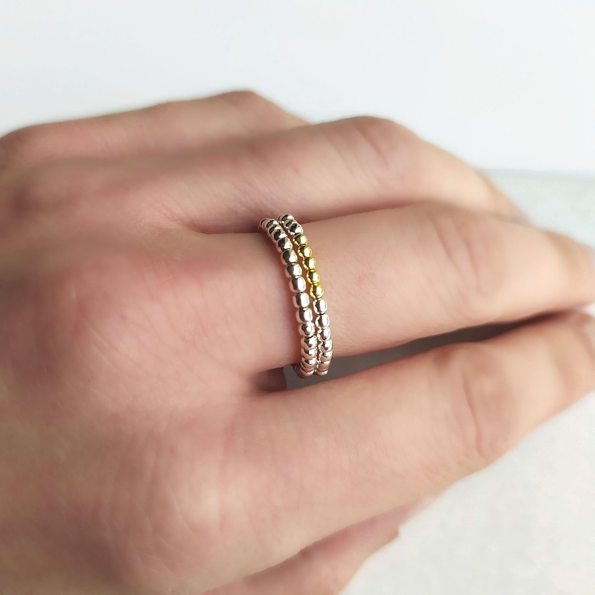 Image of Bague Or et Argent "Lux I"