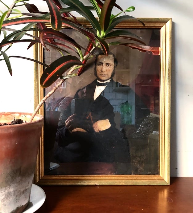Rare Opalotype :Portrait of a gentleman