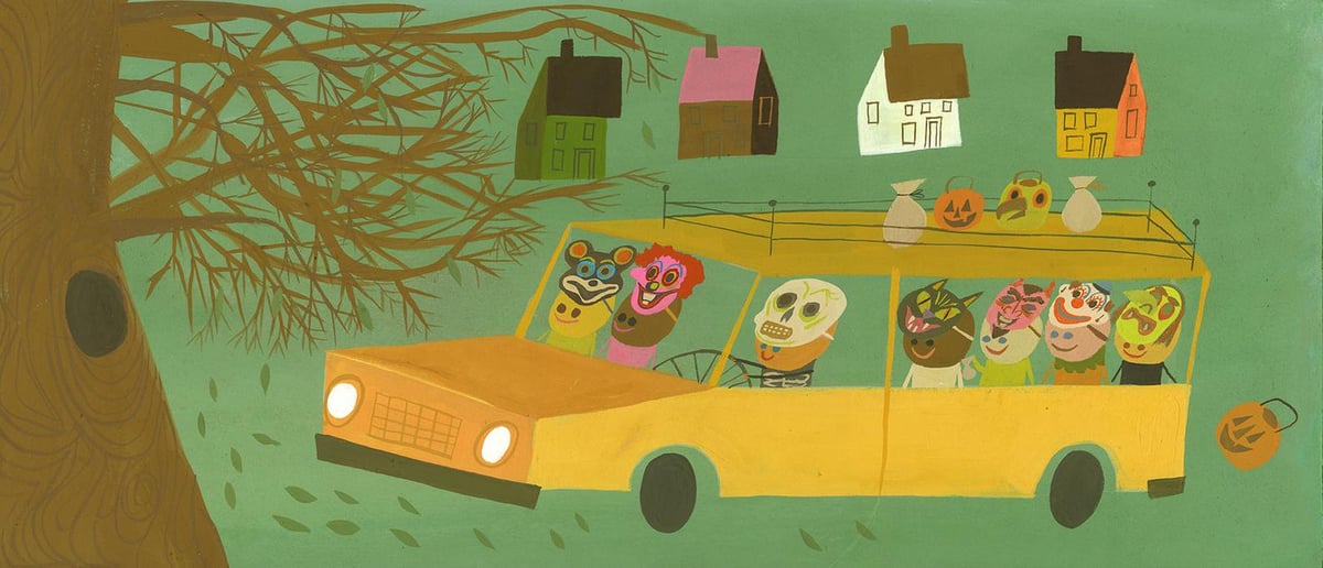 Image of Trick or treat bandits. Limited edition print.