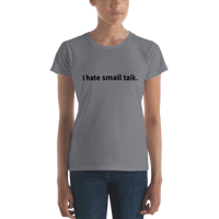 Image 2 of I hate small talk- because you really don't care to talk about the weather.  