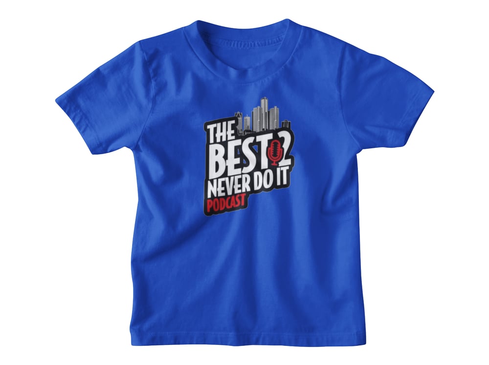 Image of Youth The Best 2 Never Do It Logo Shirt - Blue 