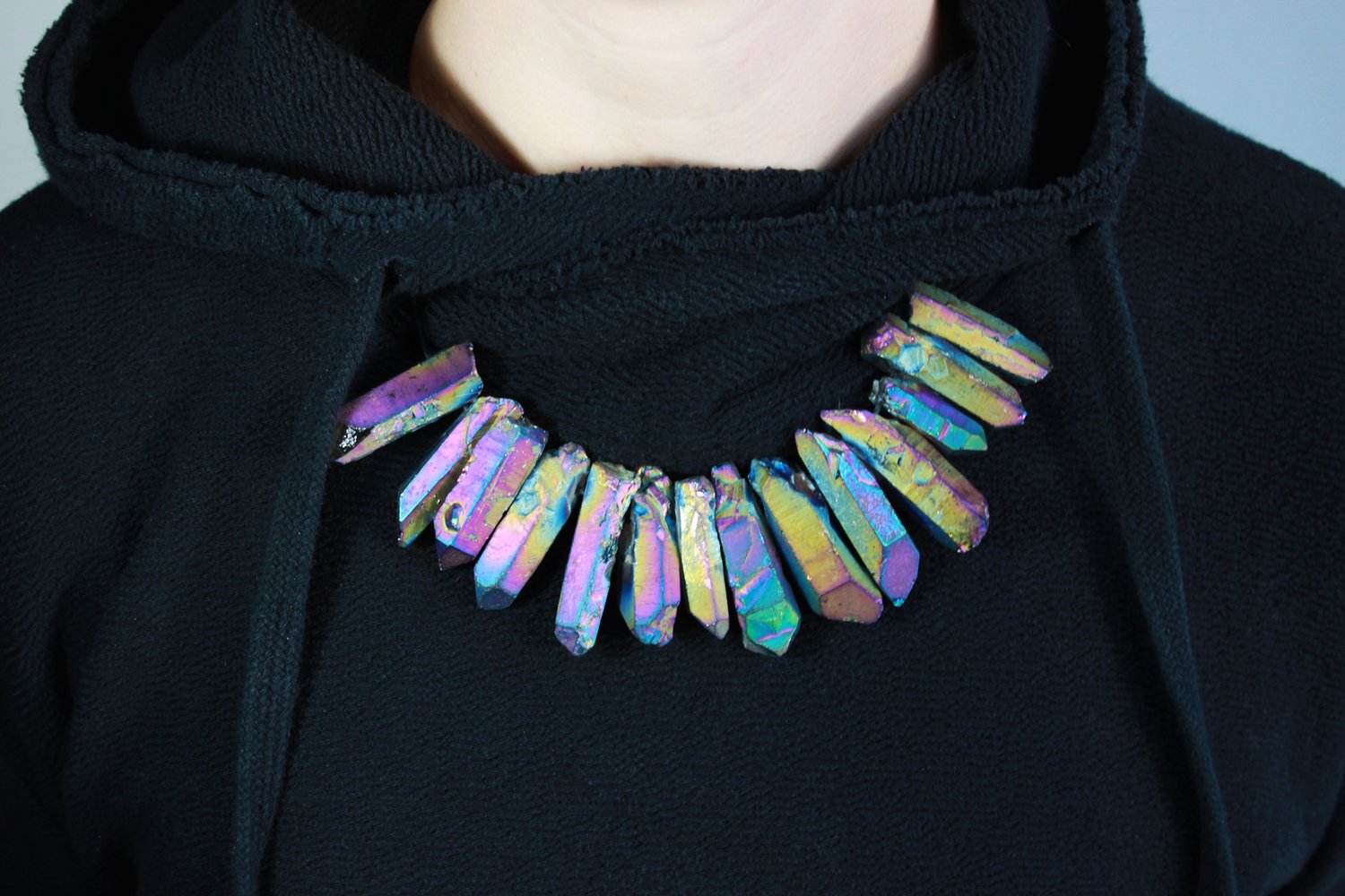 Image of Crystal Necklace - Rainbow