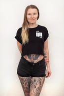 Image 2 of "QUEER PUNX" | Crop Top | T-Shirt | black | bio | organic | feminism | ACAB | punk | lgbtq |