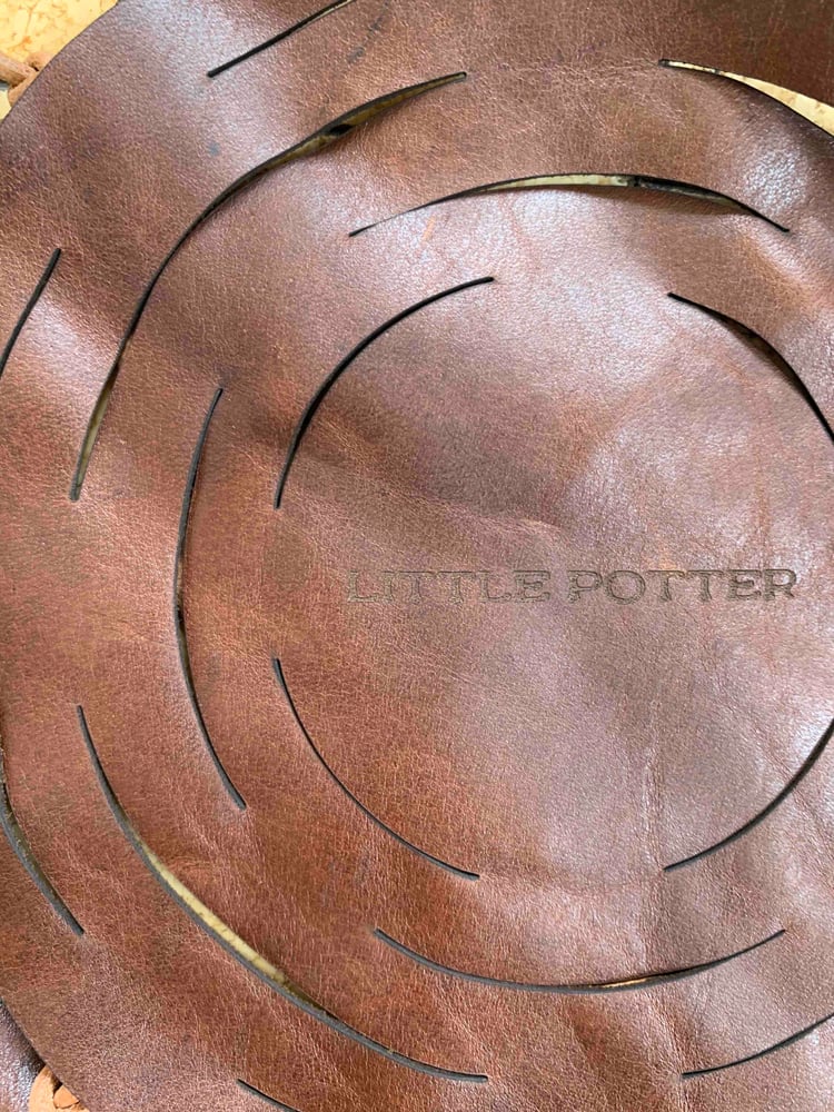 Image of Dark Tan Medium Planter  - Upholstery Grade